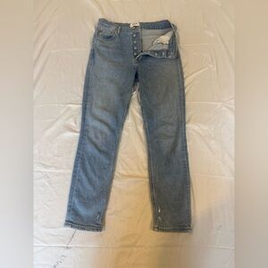AGOLDE Nico High Rise Straight Leg Jeans Size 27 Button Fly Light Wash